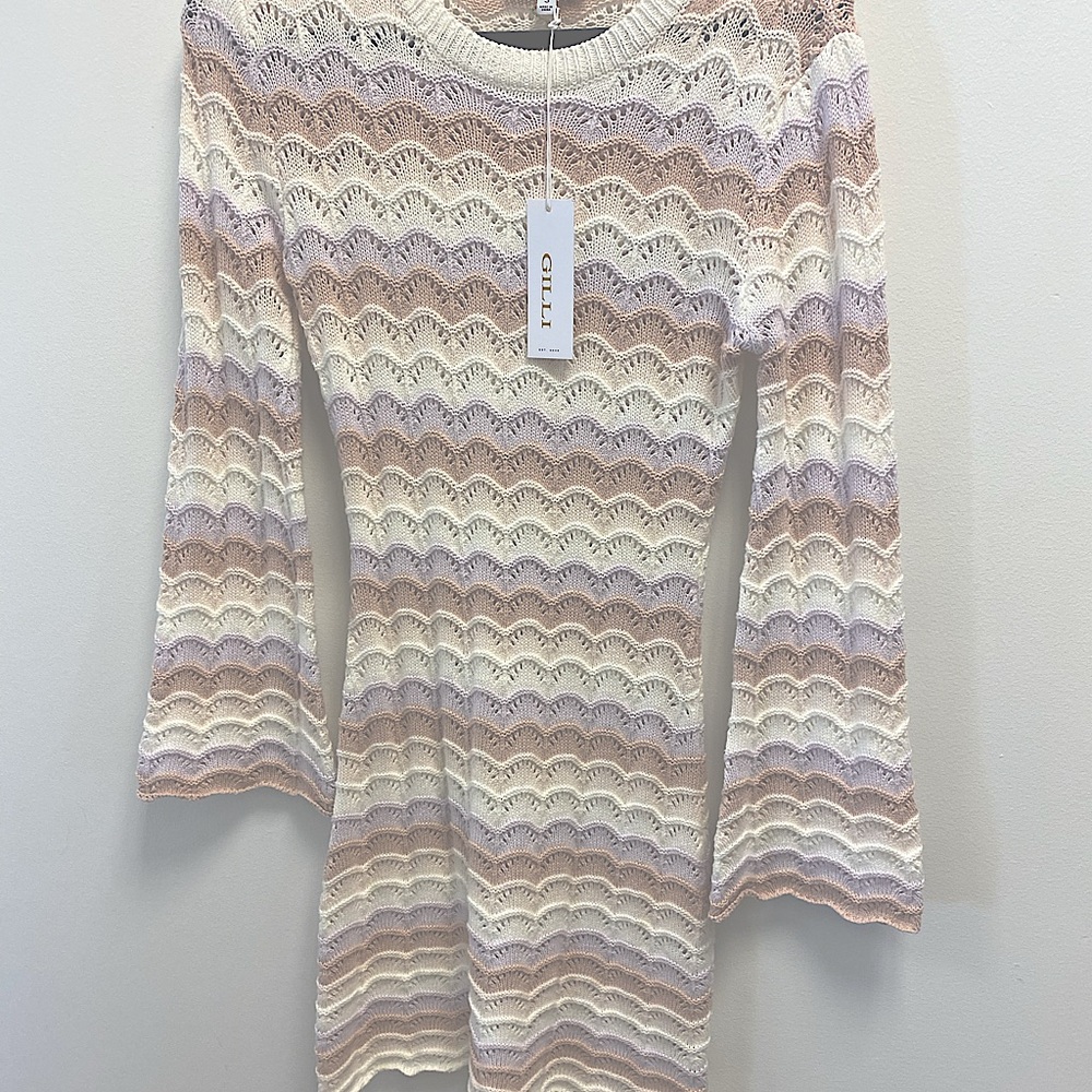 Gilli Bell Sleeve Sweater Dress
